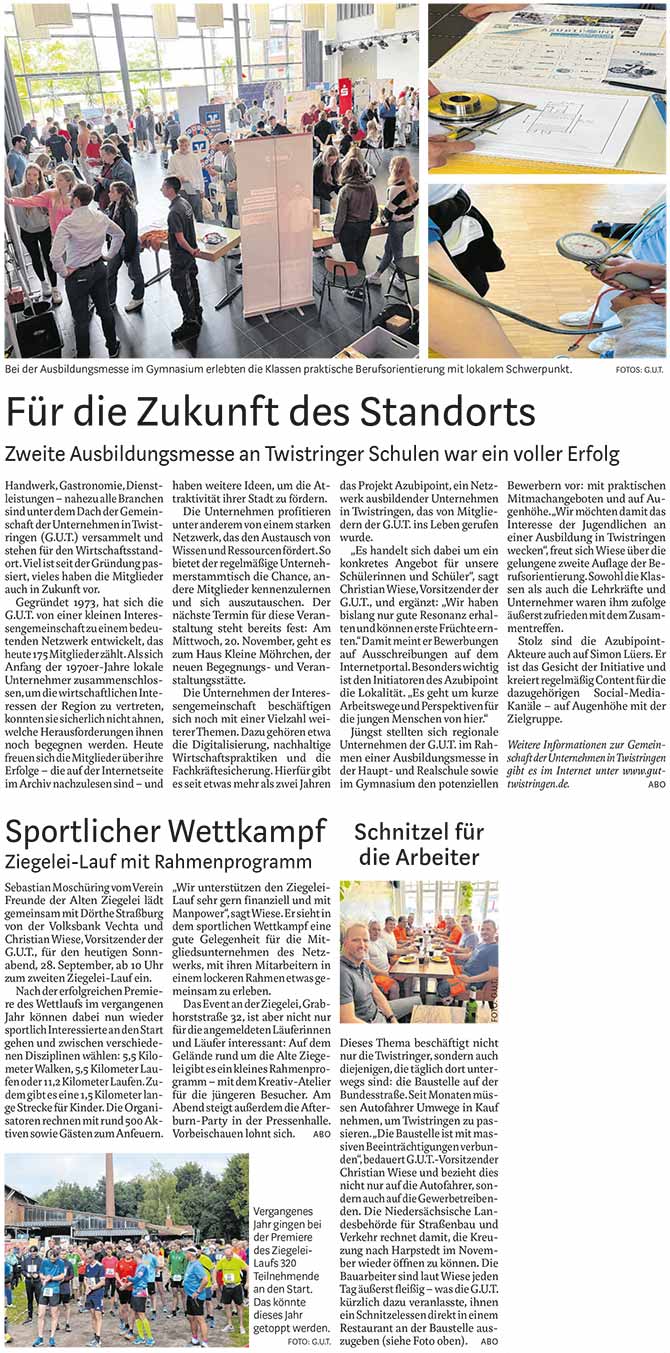 Quelle: Syker Kurier, 28. September 2024