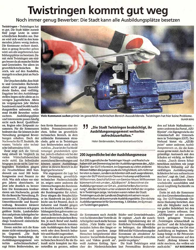 Quelle: Kreiszeitung, 19. September 2026