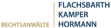 Dr. Flachsbarth Kamper Hormann
Rechtsanwälte PartG mbB Dr. Flachsbarth Kamper Hormann
Rechtsanwälte PartG mbB